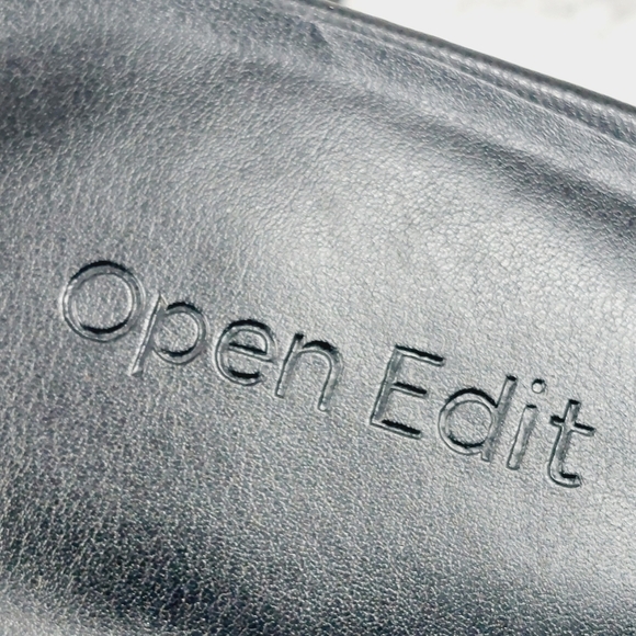 New Open Edit Cora Black Heel Slide Block Heel Sandal F416 - Picture 10 of 13